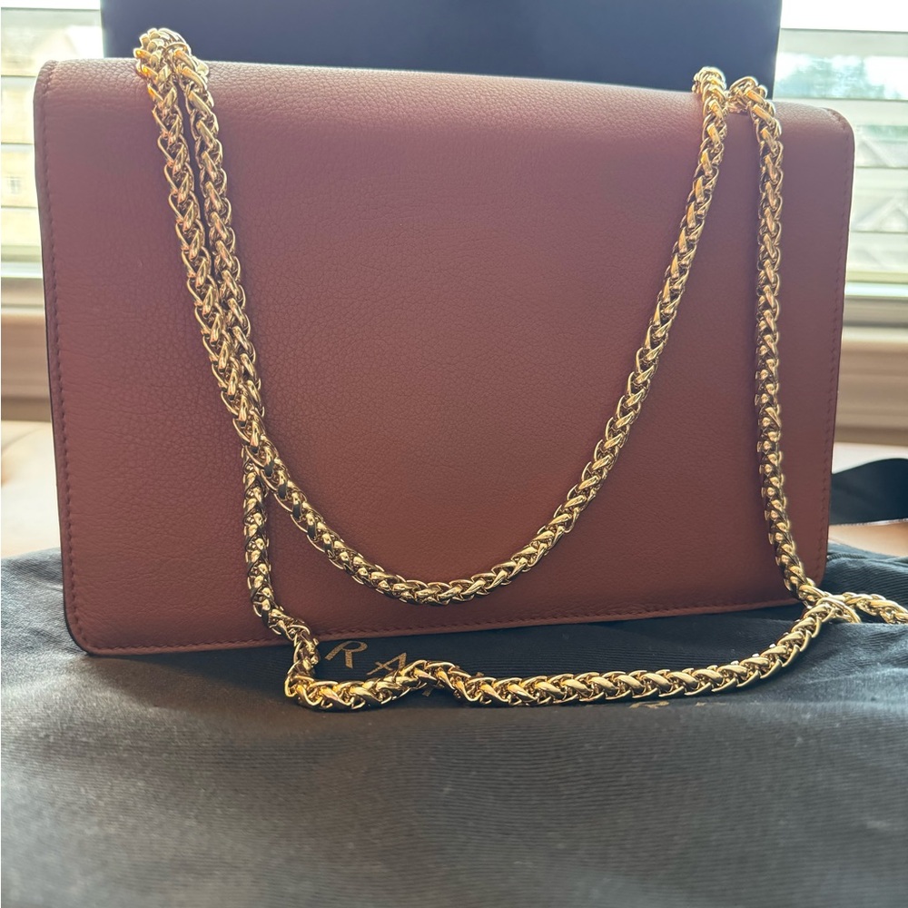 Strathberry east/west crossbody bag Chestnut color - Picture 4 of 10